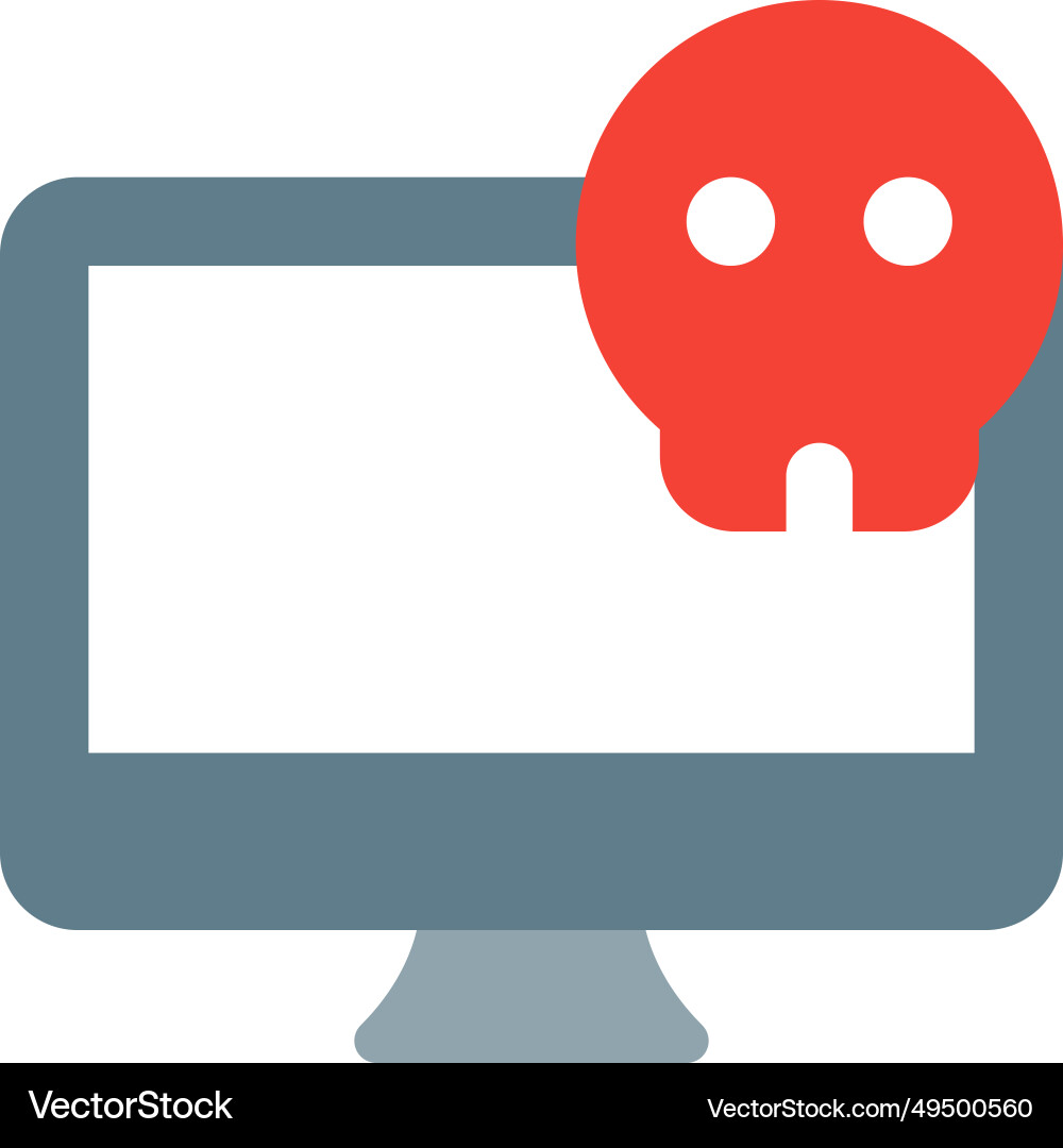 Laptop not functioning due to hardware issue vector image