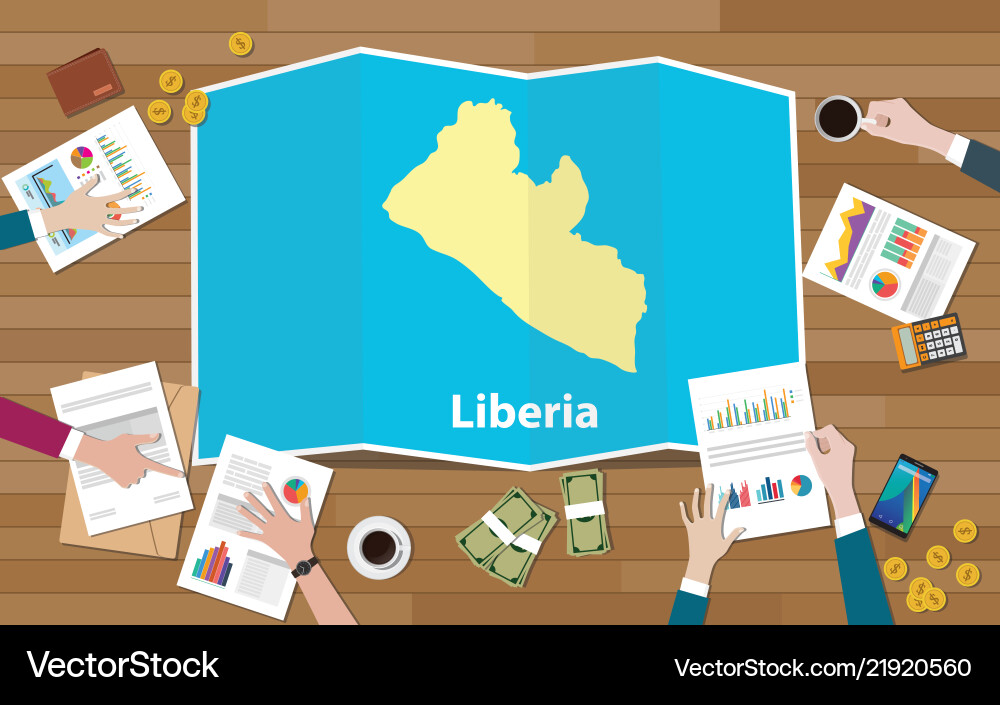Liberia africa wirtschaft land wachstum national team Liberia africa wirtschaft land wachstum national team vektorbild