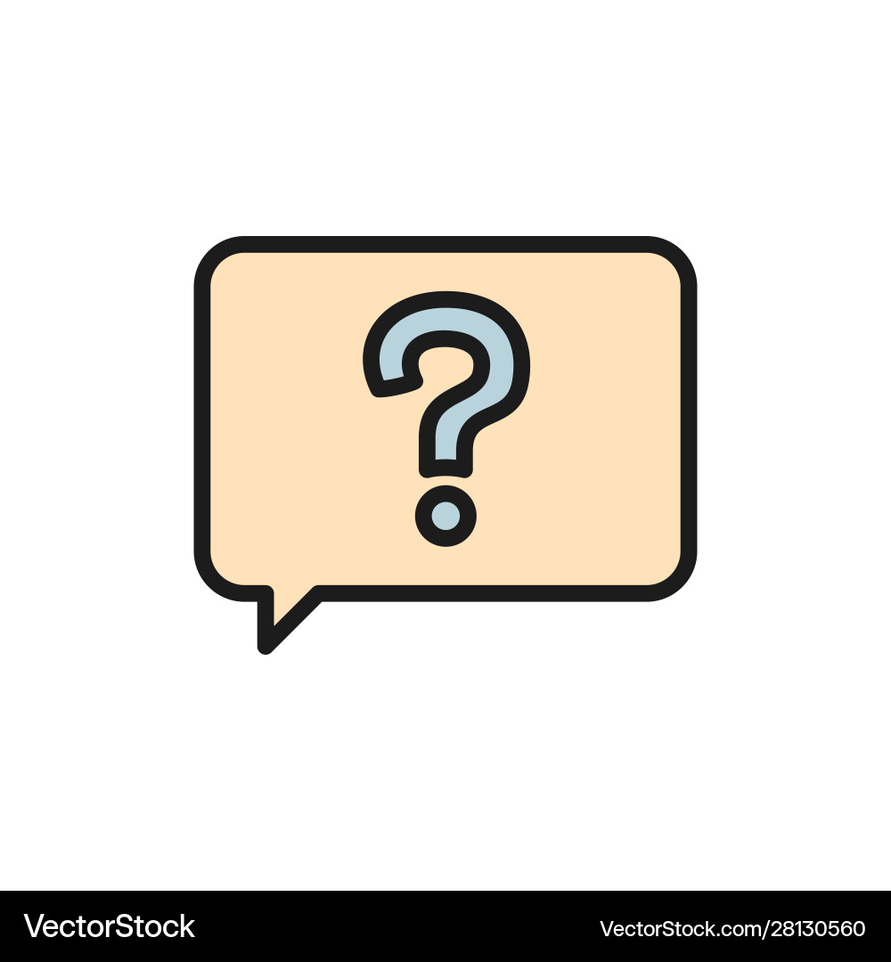 Message with question sign frequently asked Message with question sign frequently asked vector image