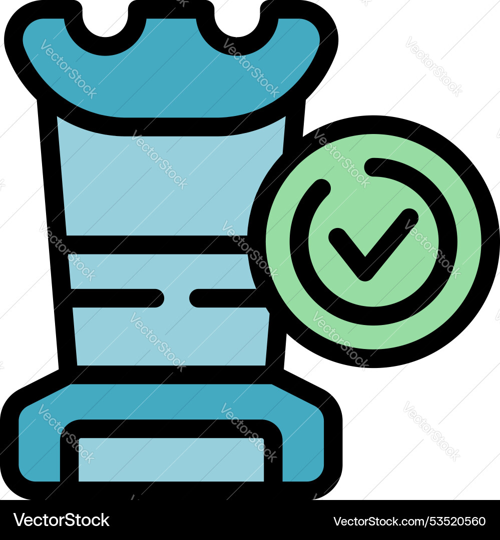 Secure database is being checked with green Secure database is being checked with green vector image