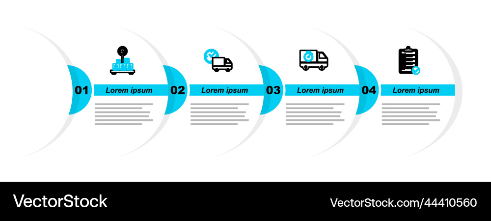 Set line verification of delivery list Set line verification of delivery list vector image