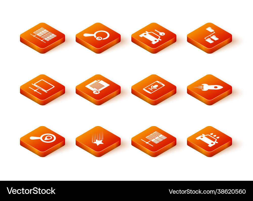 Set search location falling star computer vector image