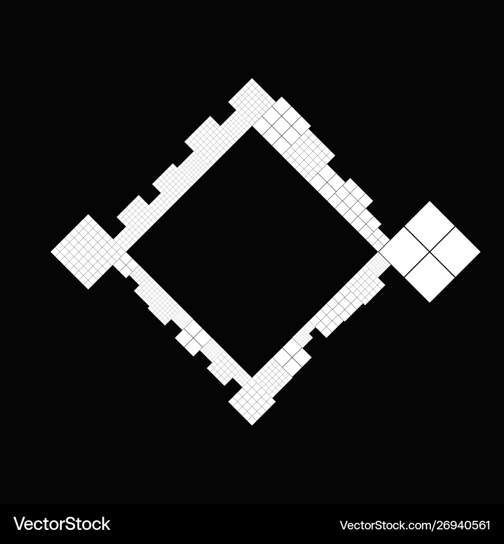 Abstract diagonal minimal modern square frame Abstract diagonal minimal modern square frame vector image