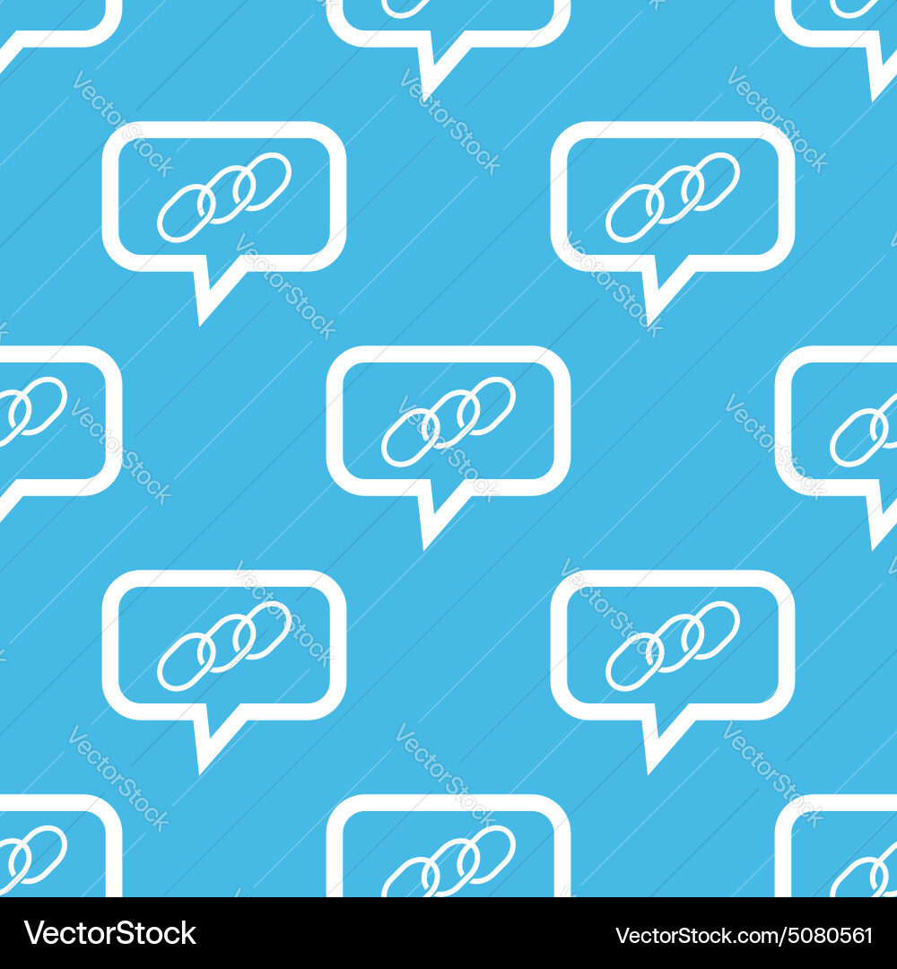 Chain message pattern Vector Image