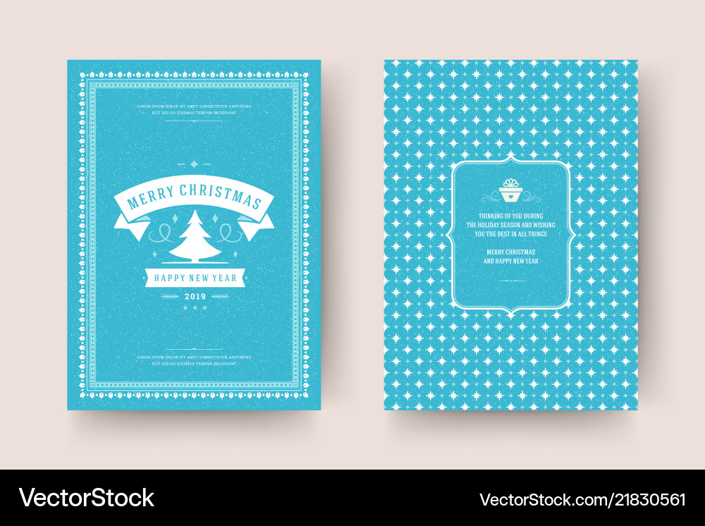 Christmas greeting card design template Christmas greeting card design template vector image