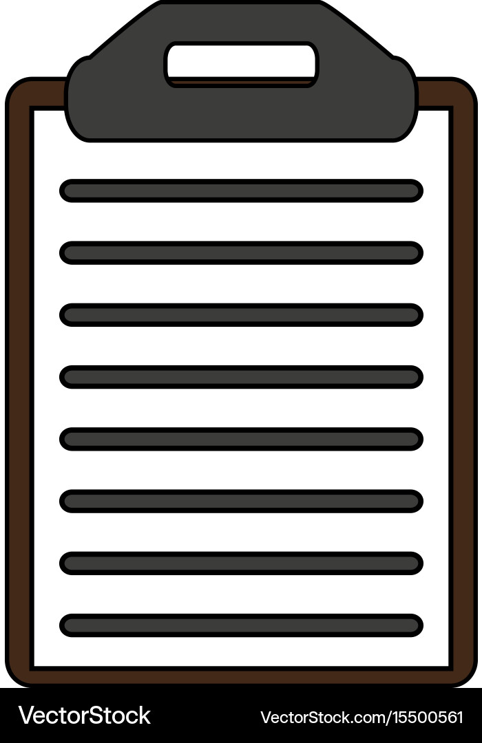 Clipboard with document design Vector Image