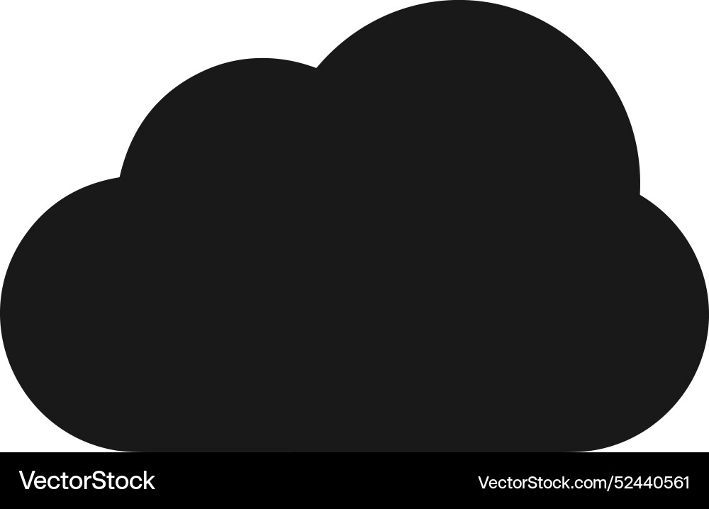 Cloud storage icon symbol image of the database Cloud storage icon symbol image of the database Vector Image