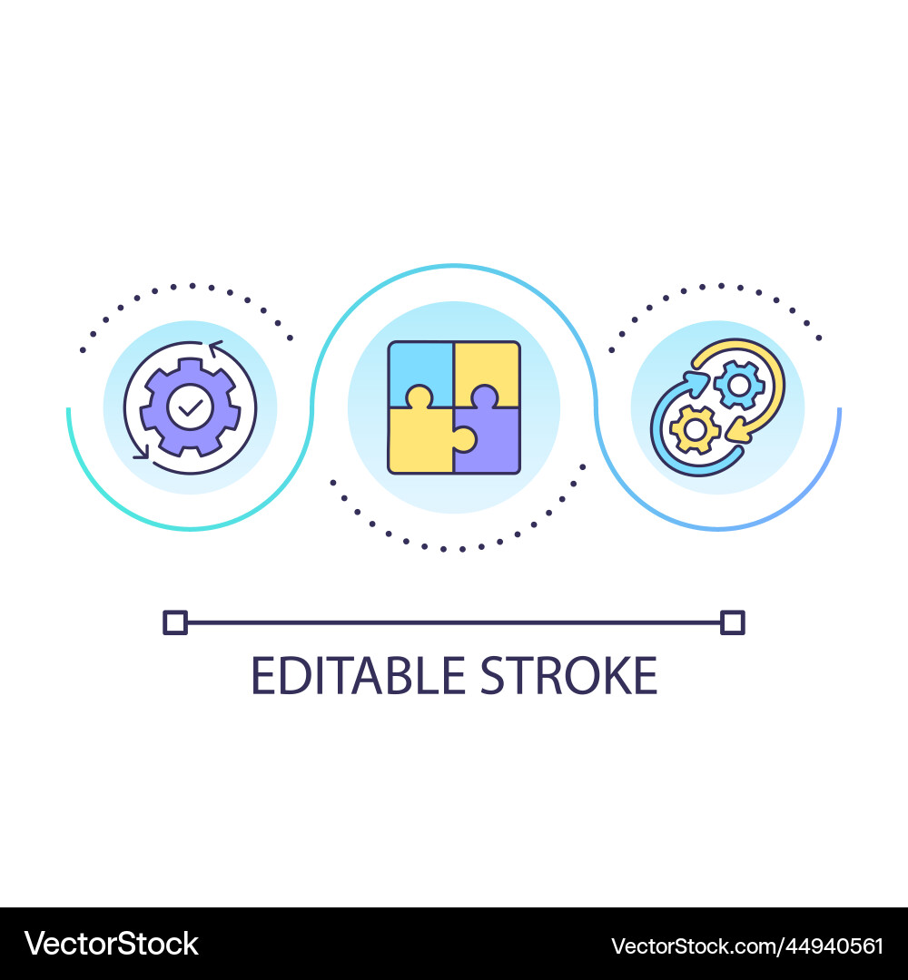 DevOps Loop Concept Icon vector image