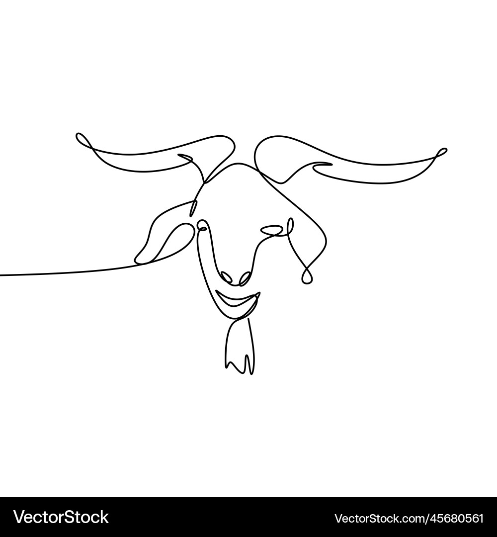 Drawing a continuous line of sheep Drawing a continuous line of sheep Vector Image