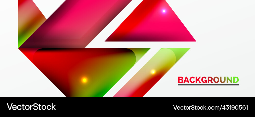 Dynamic 3d geometric abstract background Vector Image
