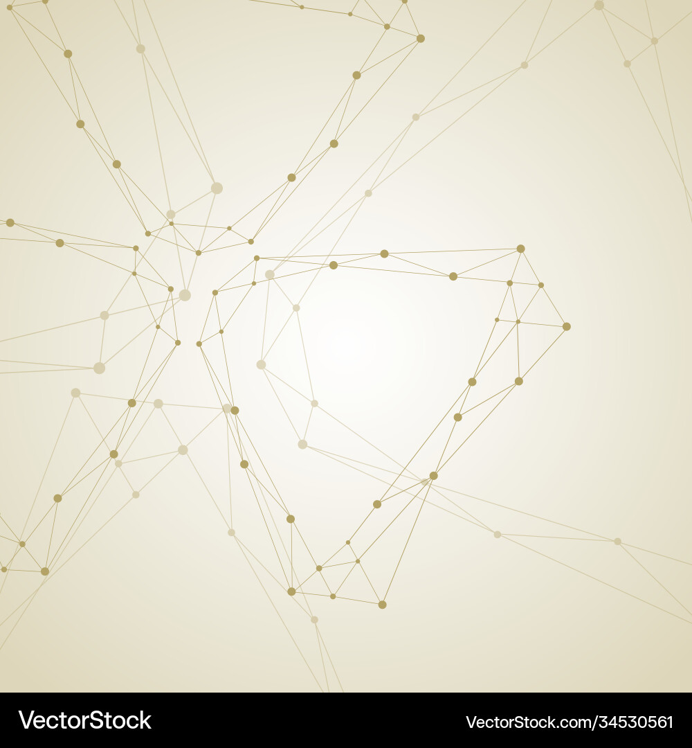 Geometric pattern with connected lines and dots Geometric pattern with connected lines and dots vector image