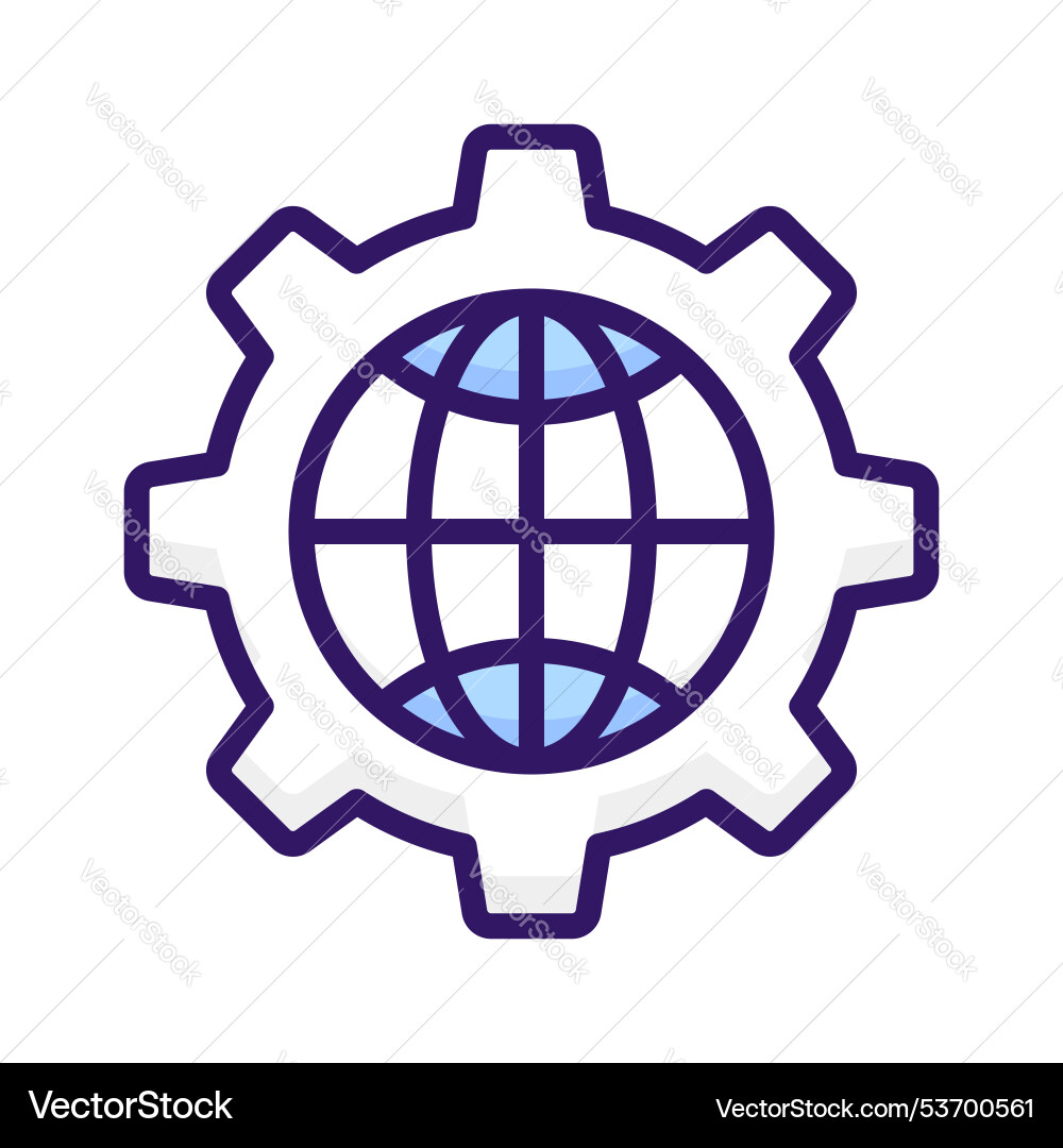 Global setting Vector Image