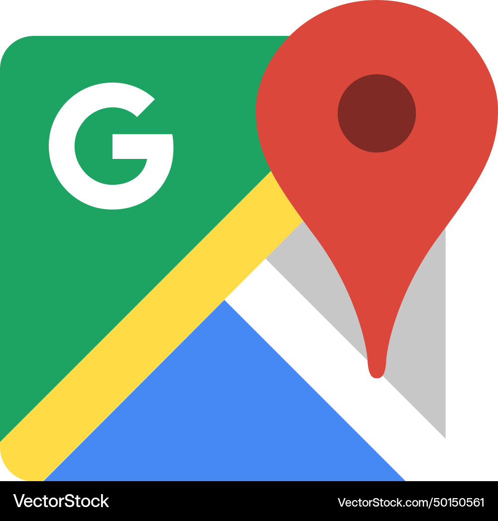 Google map navigation icon gps location Google map navigation icon gps location vector image