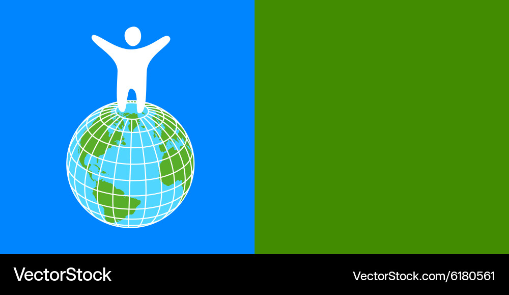 Hands Holding Globe - Unity Concept Vector Image