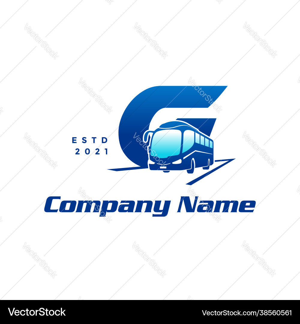 Initial g bus Vector Image