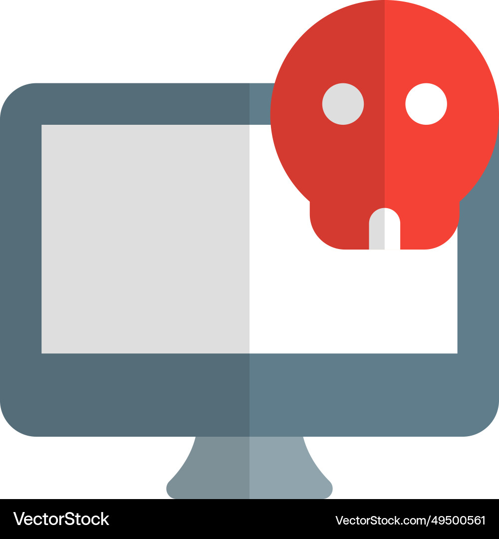 Laptop not functioning due to hardware issue Vector Image