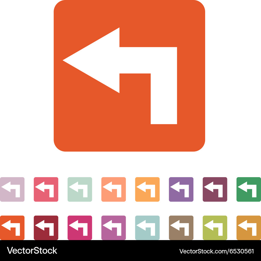 Left icon direction and arrow navigation Vector Image