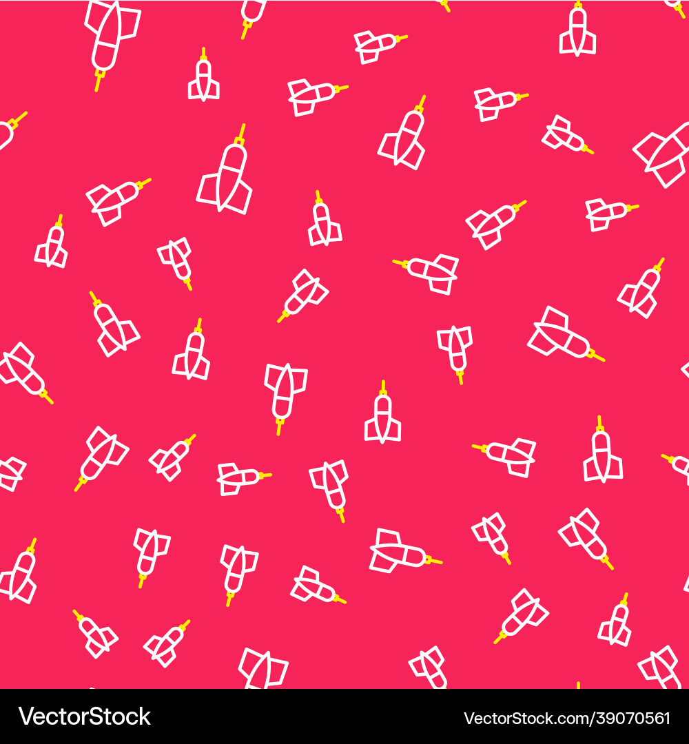 Line dart arrow icon isolated seamless pattern Line dart arrow icon isolated seamless pattern Vector Image