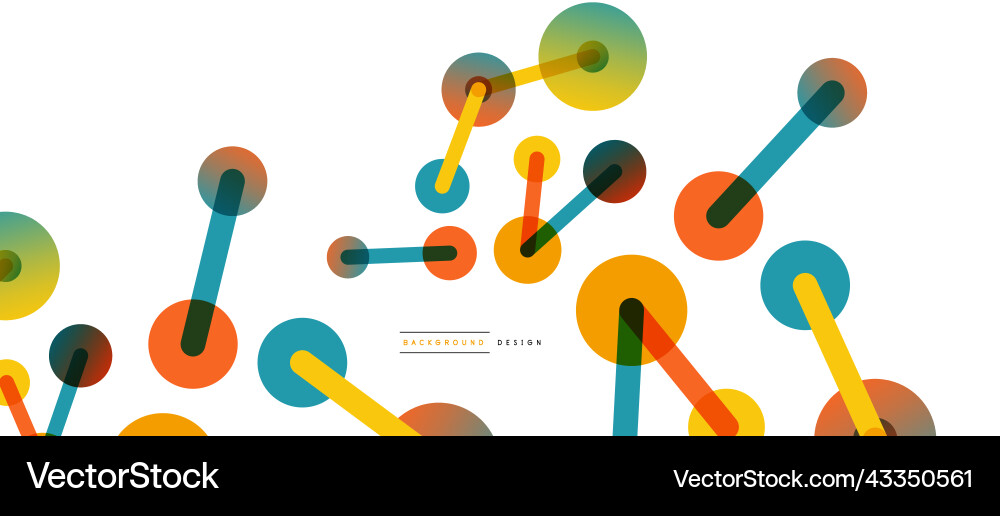 Network concept abstract background dots Vector Image