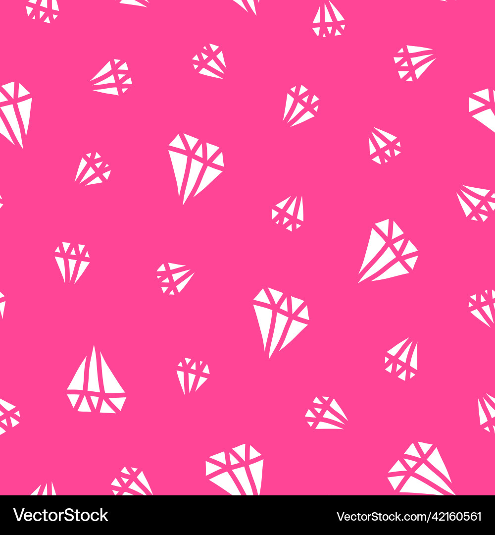 Seamless pattern with diamonds Vector Image