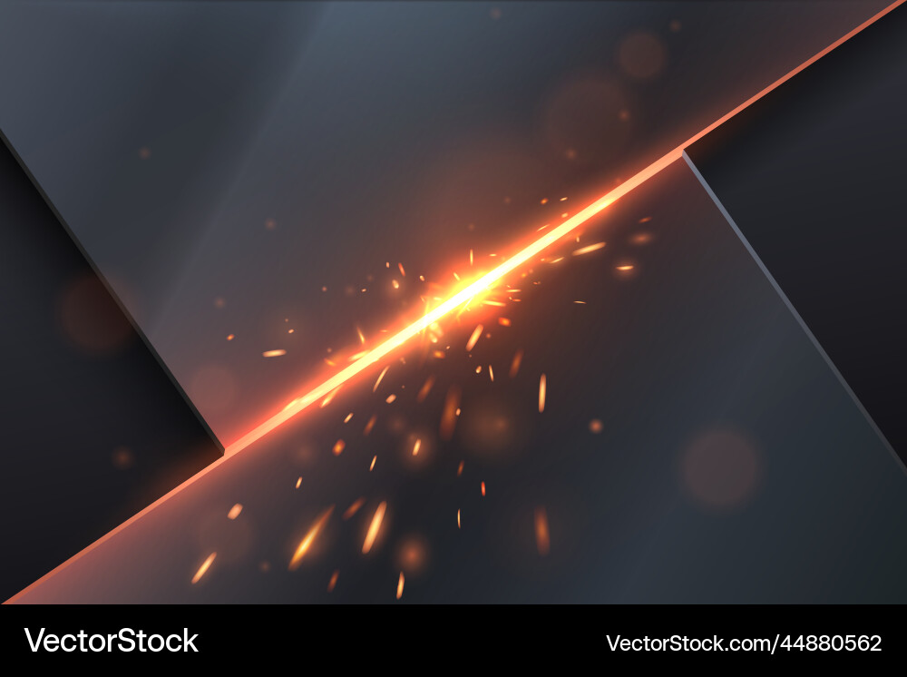 Abstract metal background with sparks Royalty Free Vector