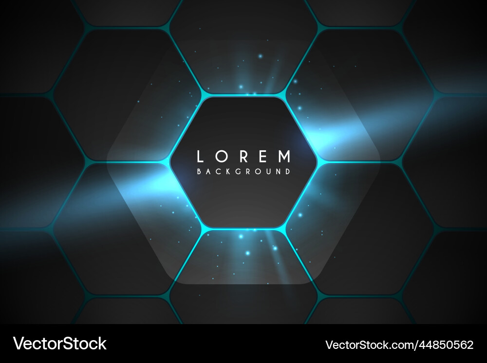 Abstrakter hexagonaler Hintergrund mit Lichteffekt Abstrakter hexagonaler Hintergrund mit Lichteffekt vektorbild