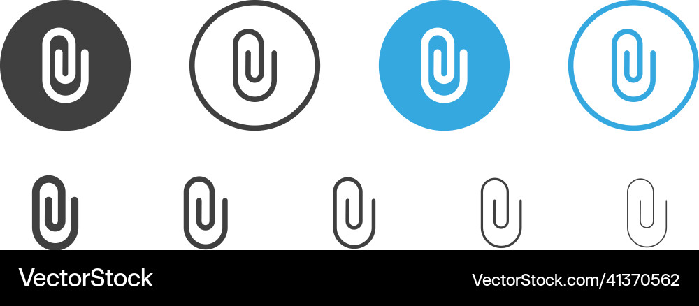 Attached link file icon attachment document vector image