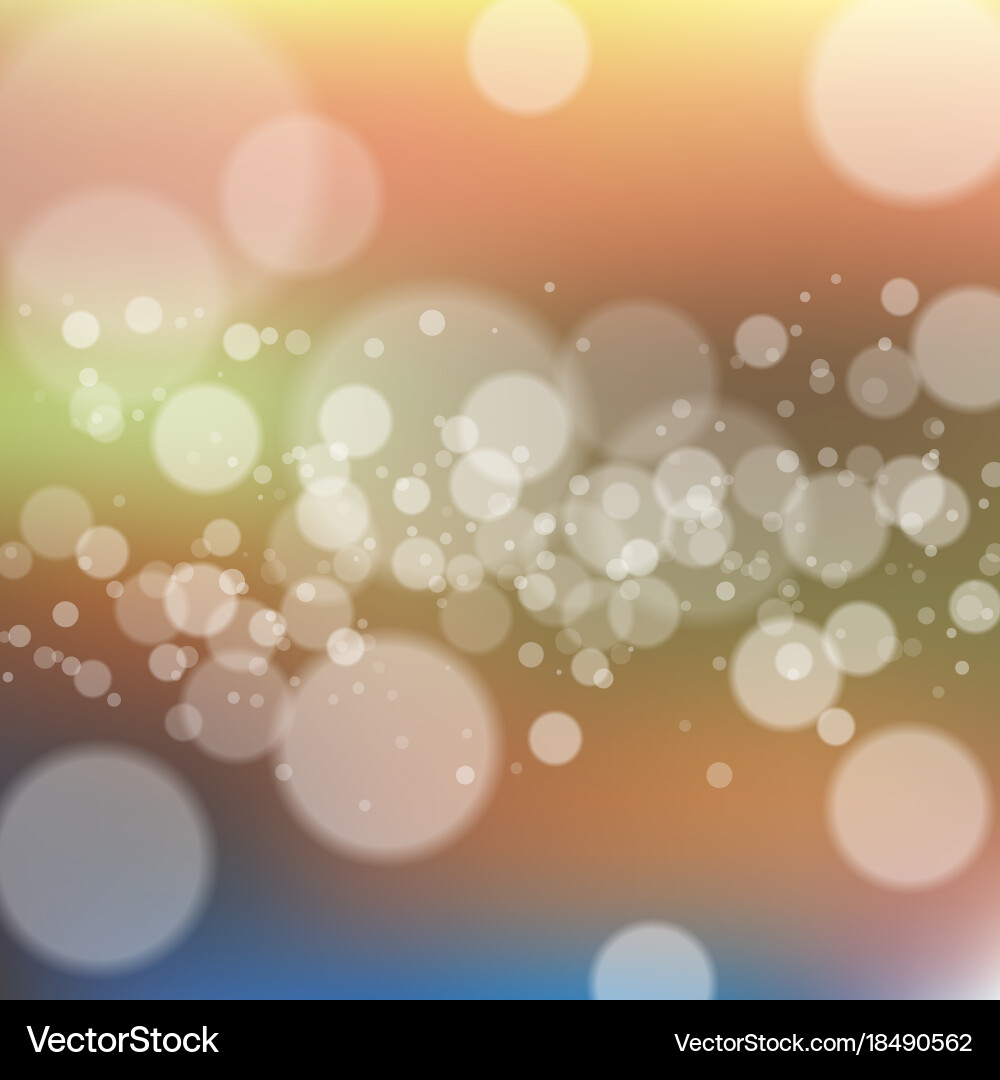 Blurred background with bokeh effect Vector Image