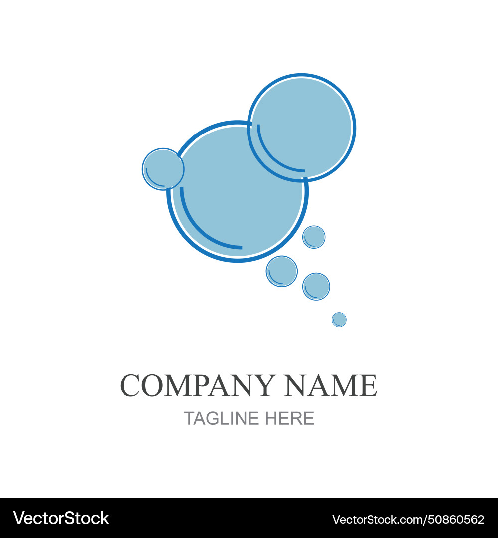Bubbles icon element design template web Bubbles icon element design template web Vector Image