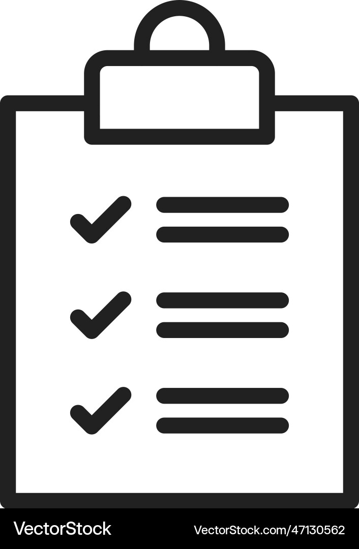 Check list icon image Vector Image