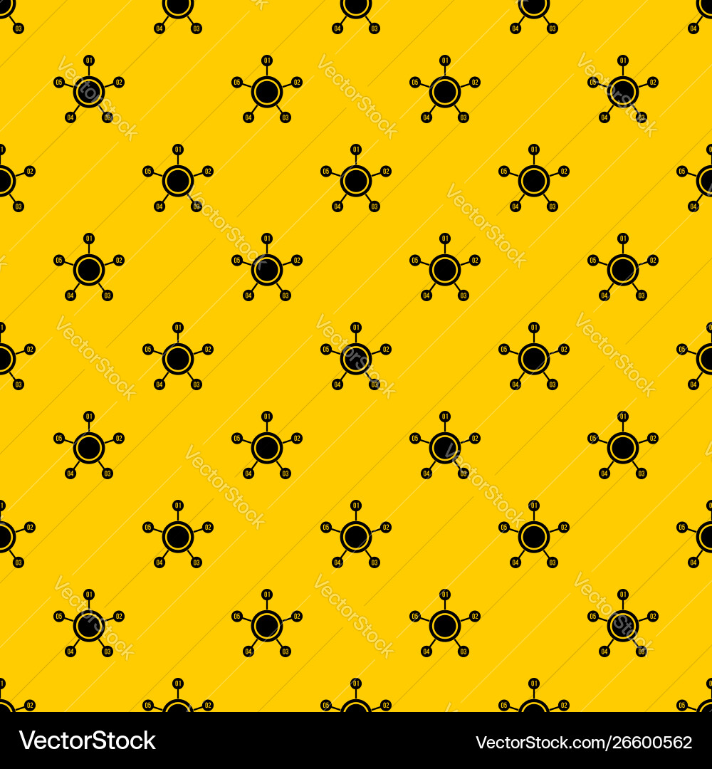 Circle chart with numbers pattern Circle chart with numbers pattern vector image
