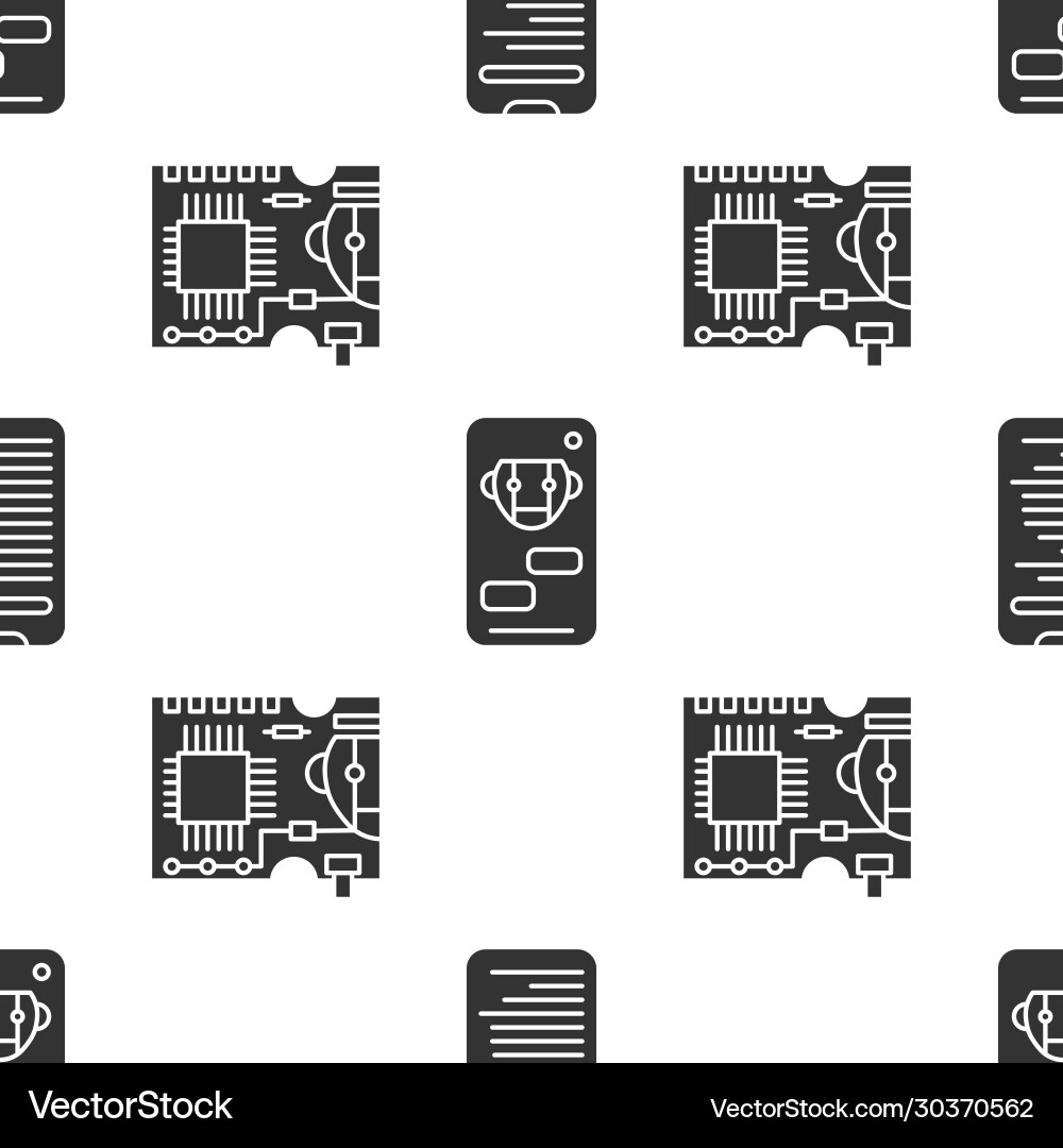 Computer api Interface Bot einstellen und gedruckt Computer api Interface Bot einstellen und gedruckt vektorbild
