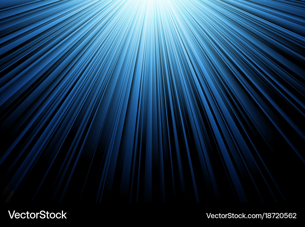 Dynamic Blue Rays Background Vector Image