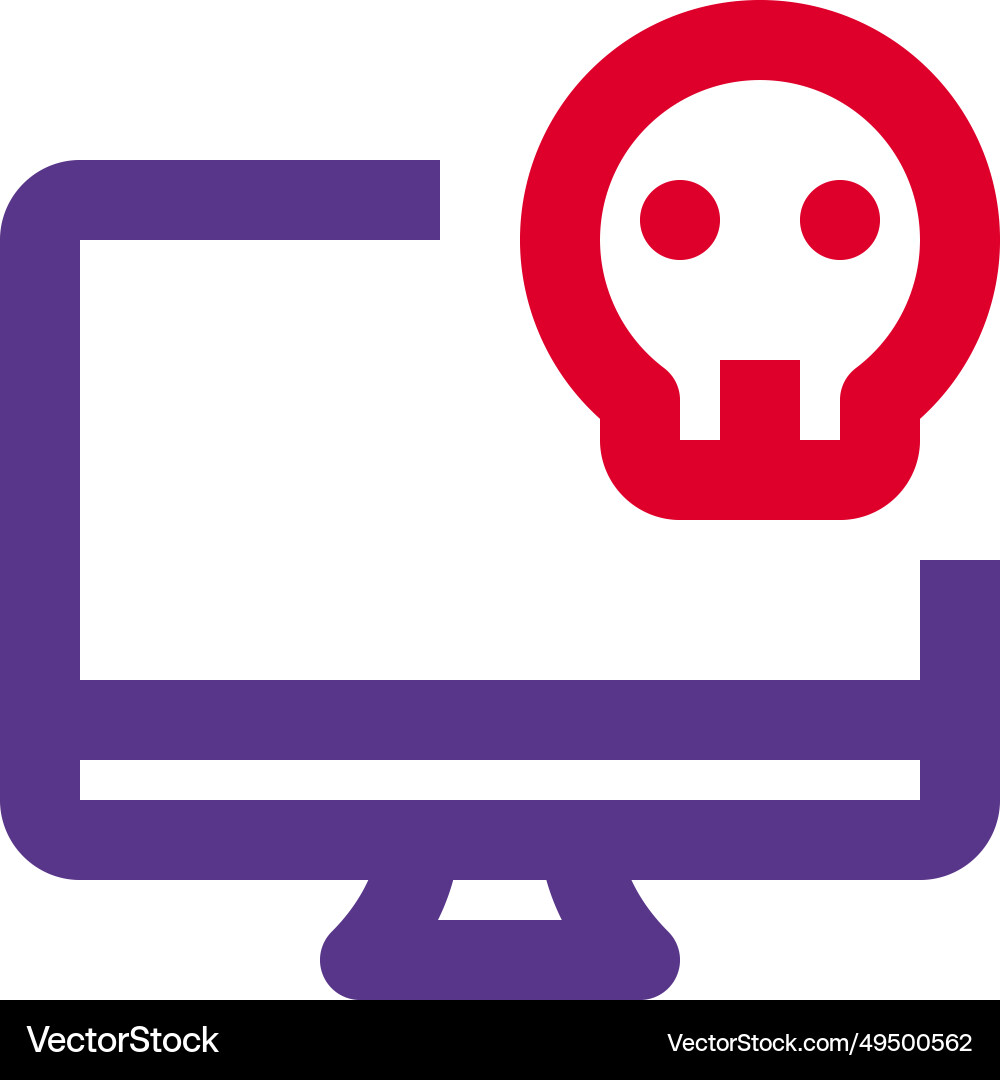 Laptop not functioning due to hardware issue vector image