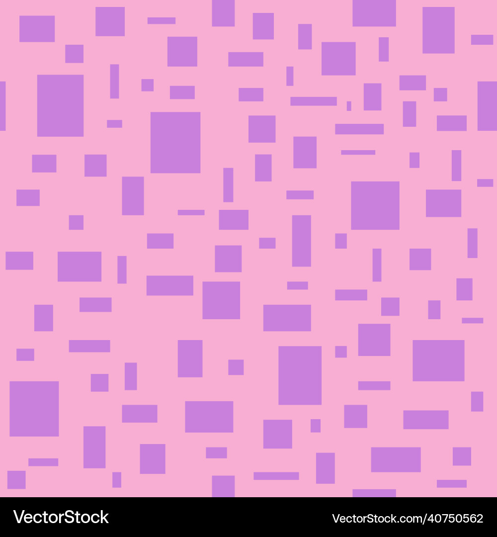 Seamless pattern geometric square in random size Vector Image