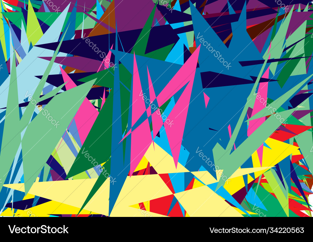 Abstract overlapping colorful shapes geometric Abstract overlapping colorful shapes geometric vector image