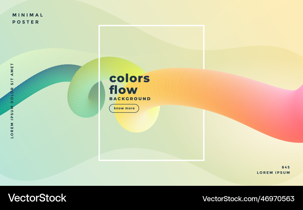 Beautiful banner of colorful fluid loop background vector image