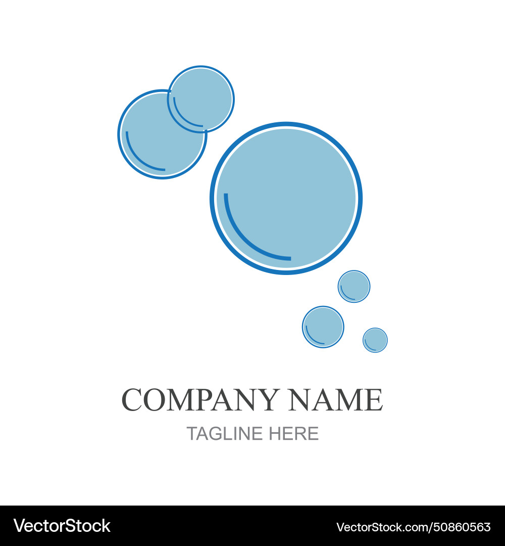 Bubbles icon element design template web Bubbles icon element design template web Vector Image