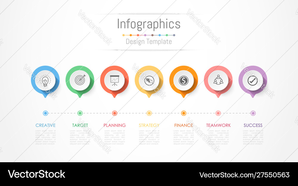 Infographic Elements - Data & Process Vector Image