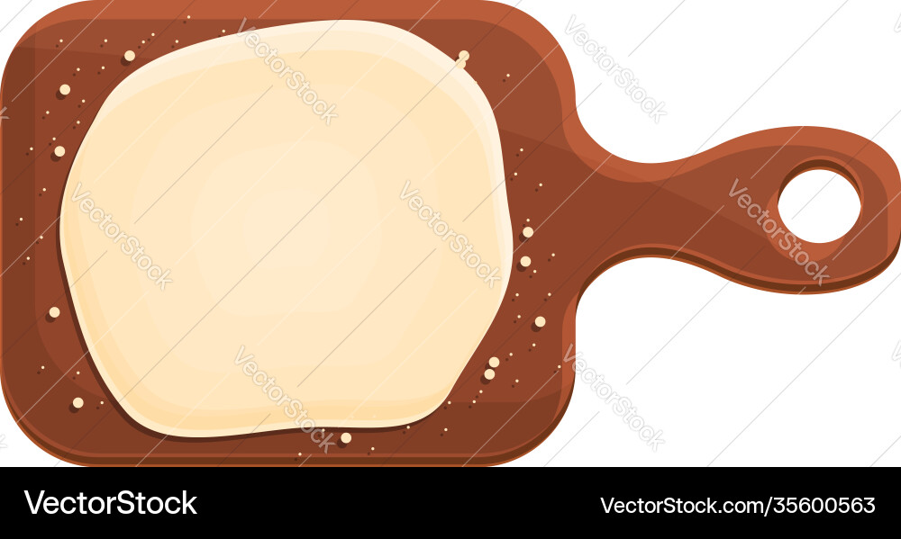 Kitchen dough icon cartoon style Kitchen dough icon cartoon style vector image