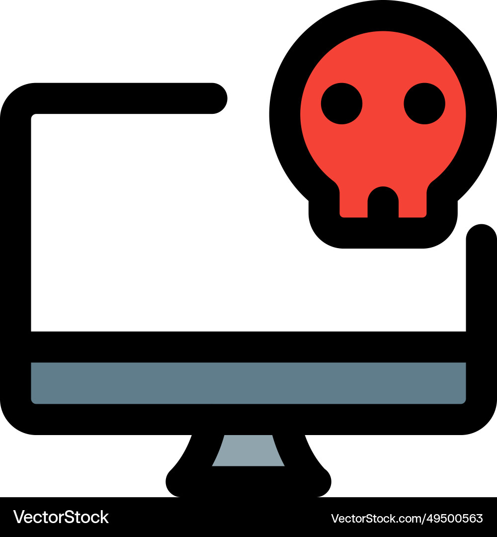 Laptop not functioning due to hardware issue Vector Image