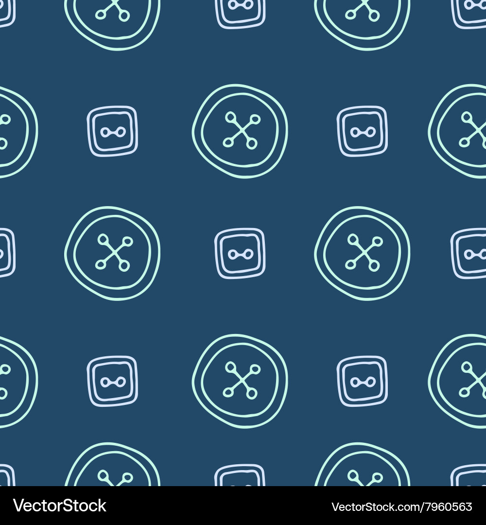Seamless pattern with buttons vector image