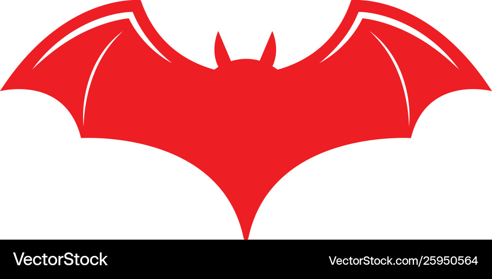 Bat icon logo Royalty Free Vector Image - VectorStock