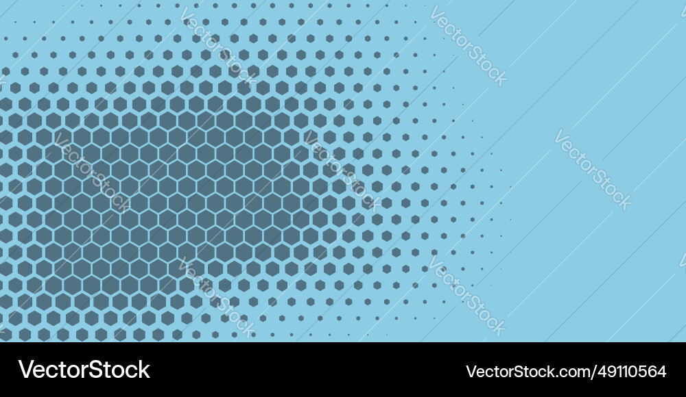 Geometric abstract hexagon two color background vector image