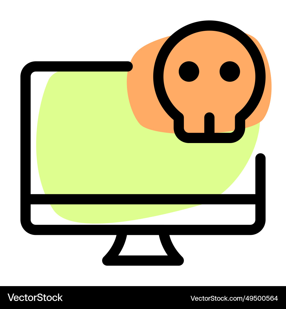 Laptop not functioning due to hardware issue vector image