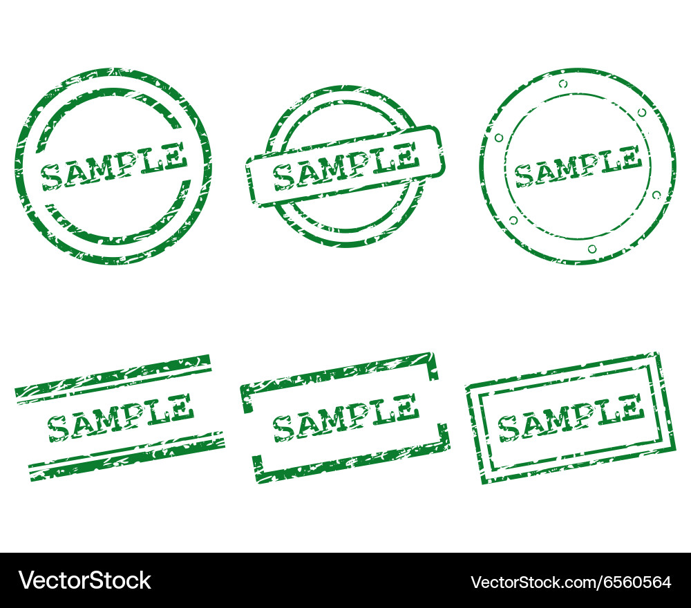 Sample stamps Royalty Free Vector Image - VectorStock