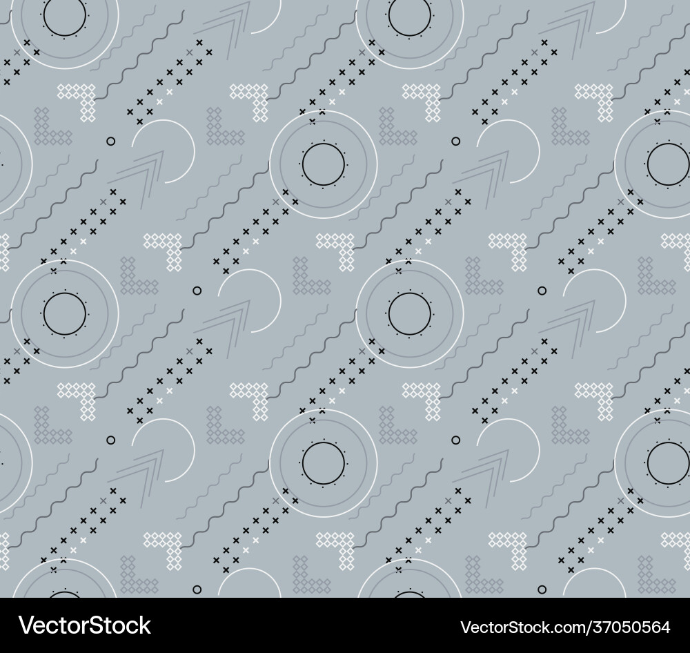 Seamless patterns with abstract ornament Seamless patterns with abstract ornament vector image
