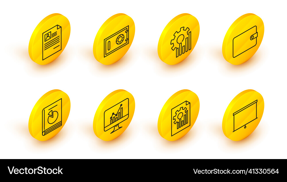 Set line chalkboard document with graph chart Set line chalkboard document with graph chart vector image