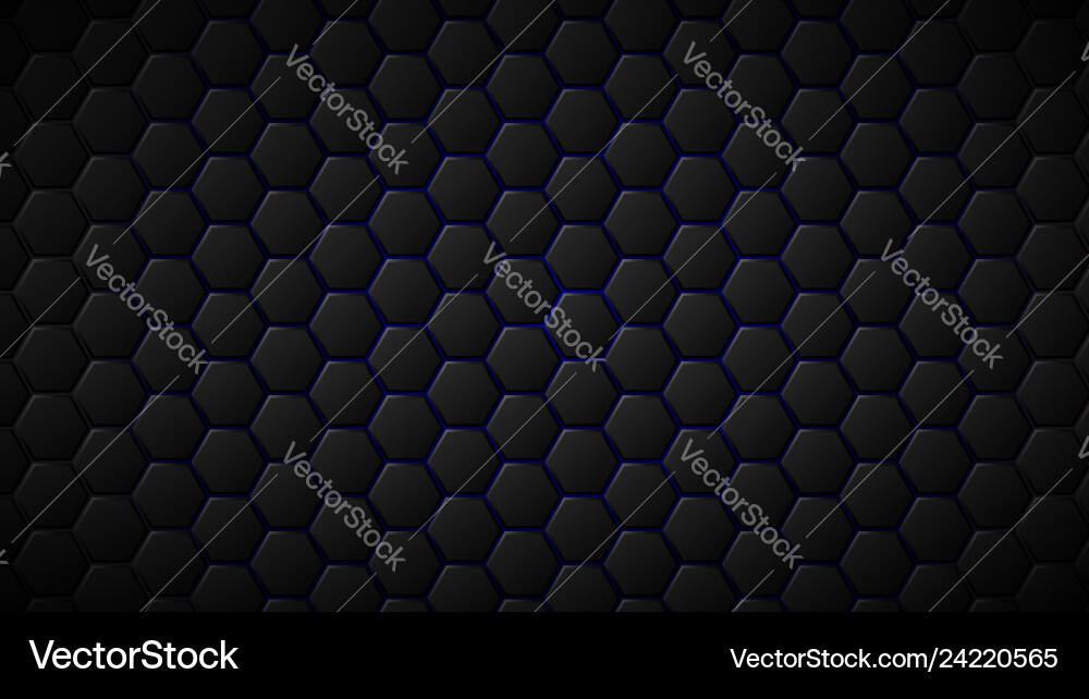 Abstract background of hexagons vector image