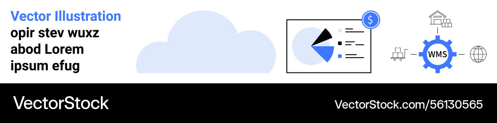 Cloud computing with data analysis network Cloud computing with data analysis network vector image